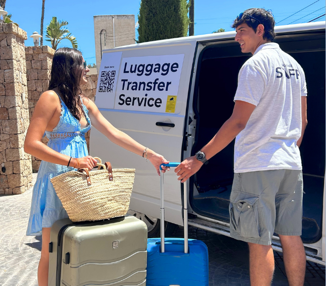 Ibiza Luggage pickup service