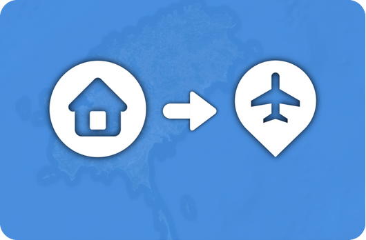 Accommodation to airport luggage service in Ibiza