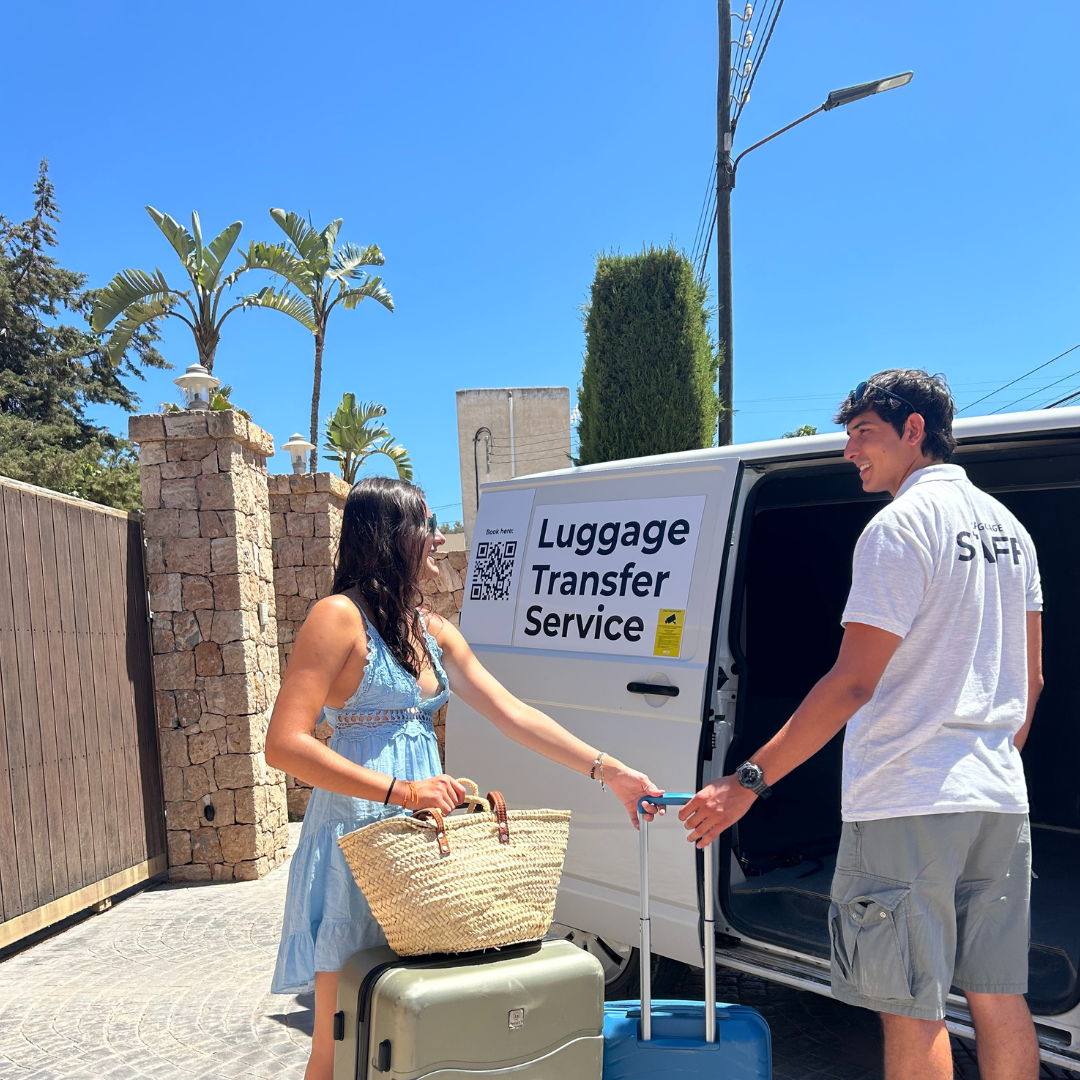 Luggage pickup and delivery service in Ibiza