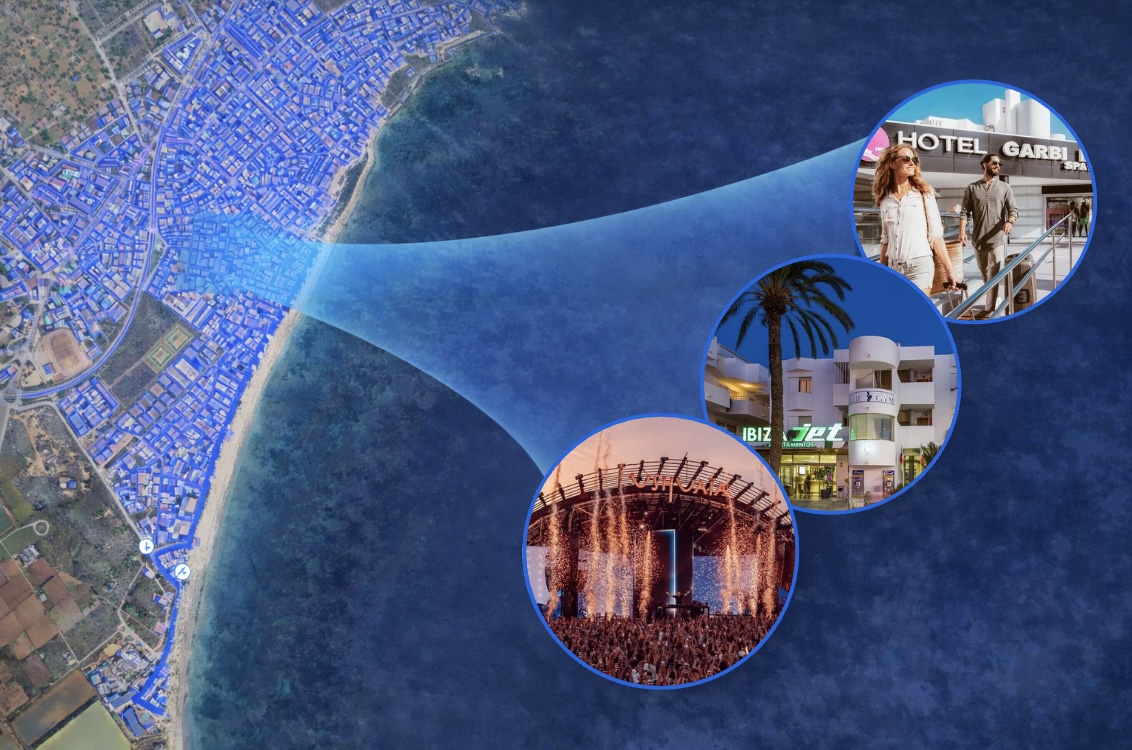 Luggage pickup and delivery coverage in Playa d'en Bossa, Ibiza