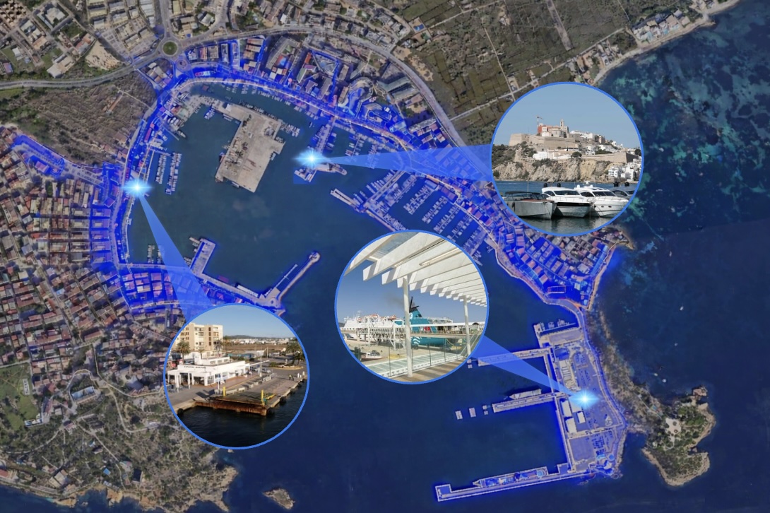 Ibiza Port luggage pickup and delivery meeting areas