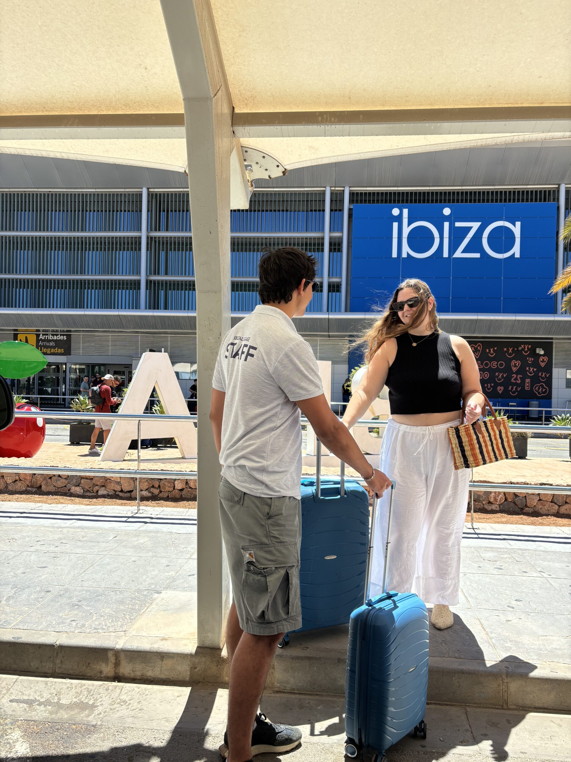 Driver collecting luggage