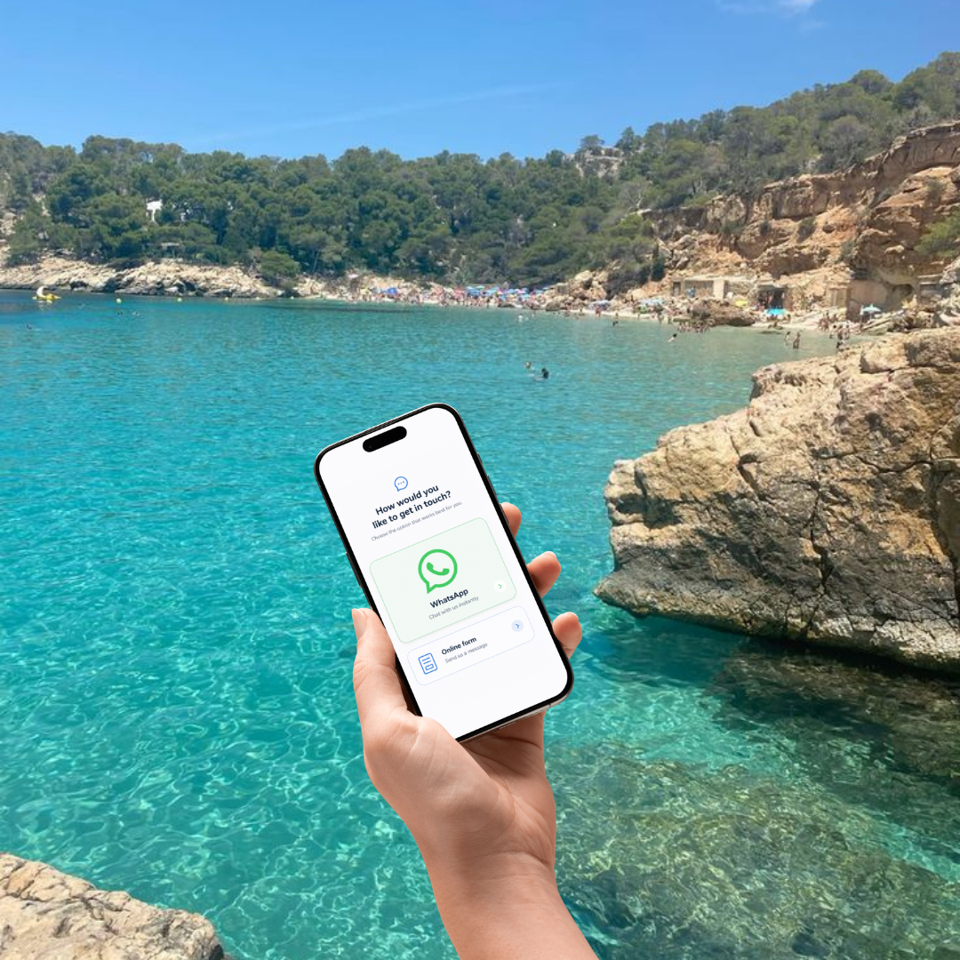Booking luggage service via phone in Ibiza
